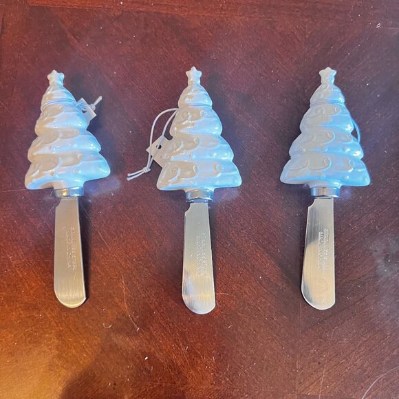 Royal Standard Christmas Tree Spreaders Stainless Steel White Ceramic Handles - Picture 5 of 5